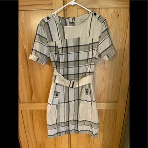 Burberry Brit dress plaid check women’s 12 EUC